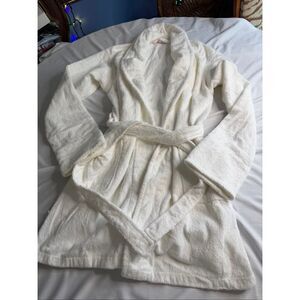 Victoria’s Secret Y2K White Terry Cloth Robe Size XL